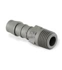 1/2" BSP MALE X 1/2" (12mm) STRAIGHT HOSE BARB WATER FITTING