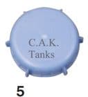3" SPARE BLUE CAP FOR TANKS (11cm thread)