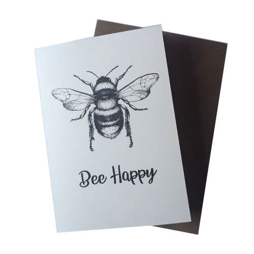Bee Happy Greetings Card