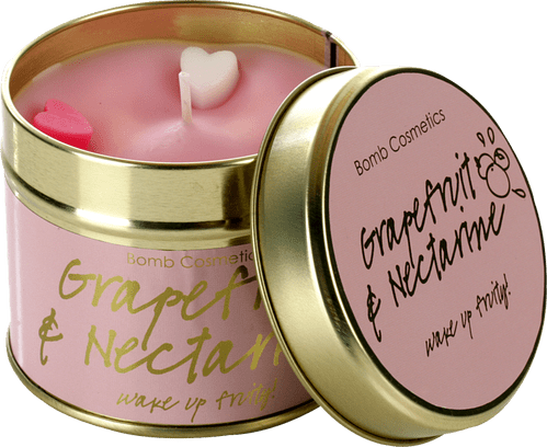 Grapefruit & Nectarine Candle by Bomb Cosmetics