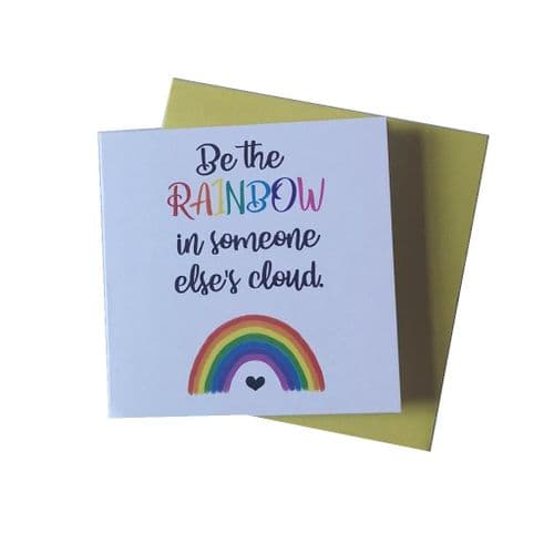 Rainbow Cloud Mini Card