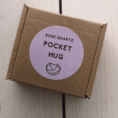 Rose Quartz Heart Pocket Hug