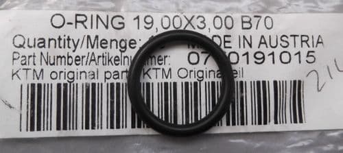Genuine KTM Nitrile O-ring Gasket Seal 19mm x 3mm 0770191015