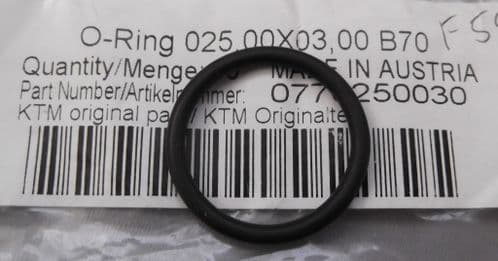Genuine KTM Starter Motor / Water Pump O-ring 0770250030