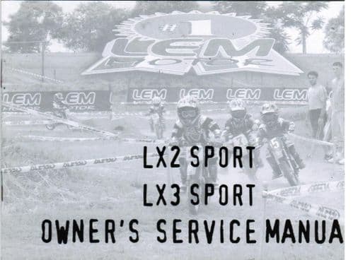 Genuine LEM LX2 / LX3 Sport Owners Manual - Use & Maintenance Handbook 0975/200053