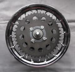 Genuine Malaguti Grizzly 10 Complete Rear Wheel Assembly 112.020.00