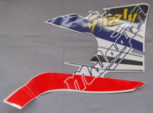 Genuine Malaguti Grizzly 12 RH Duct Decal (Blue / Red) 181.336.11.03