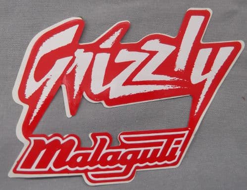 Genuine Malaguti Grizzly Decal (Red/White) 181.337.01G1