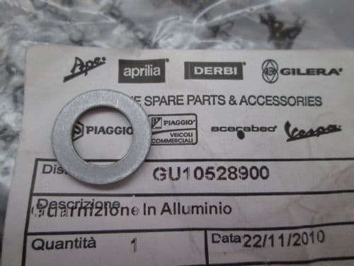 Genuine Moto Guzzi Aluminium Sealing Gasket Washer 10mm GU10528900