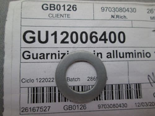 Genuine Moto Guzzi Aluminium Sealing Gasket Washer 12.25mm GU12006400