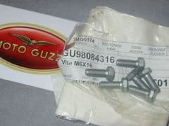 Genuine Moto Guzzi Hex Head Screw Geomet M6 x 16mm GU98084316