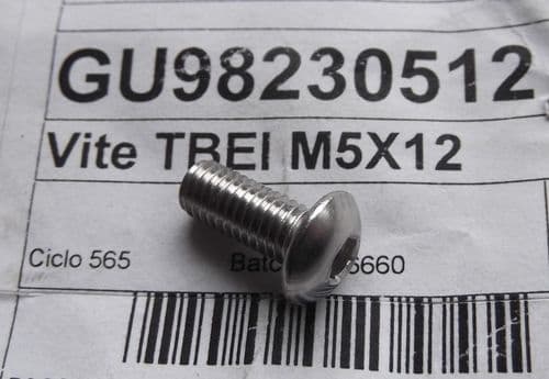 Genuine Moto Guzzi Hex Socket Button-head Screw M5 x 12mm GU98230512