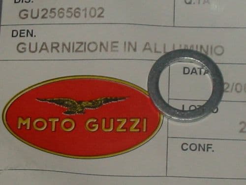 Genuine Moto Guzzi Oil Hose Union Aluminium Gasket Seal Washer GU25656102