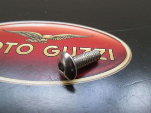 Genuine Moto Guzzi Stainless Hex Socket Button Head Screw M5 x 14mm GU98370515