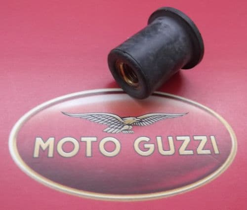 Genuine Moto Guzzi Wellnut Rubber Nut with Brass Insert Anti-vibration Bush GU93231604