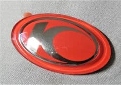 Kymco Gel Decal 50mm Red / Chrome 86102-KKC4-900-T01