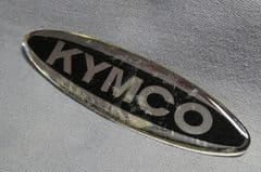 Kymco Gel Decal 85mm Black / Chrome 87552-KCQ-9000
