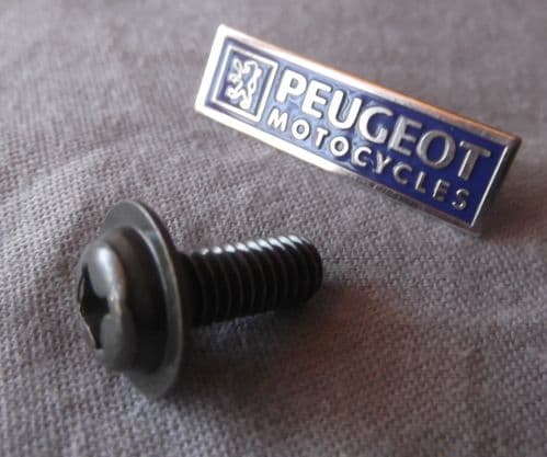 Peugeot Panel Screw M6x1.00x25mm - Black PE759358