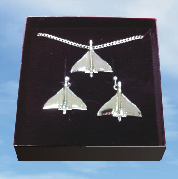 AVRO Vulcan Pendant and Earring - Nickel plated