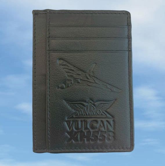 Avro Vulcan XH558 Leather Card Holder with ID Window
