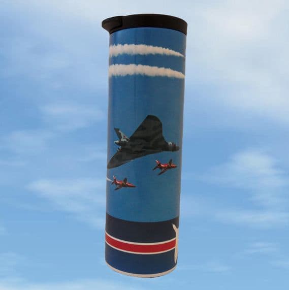Barista Flask Vulcan XH558  - with the Red Arrows