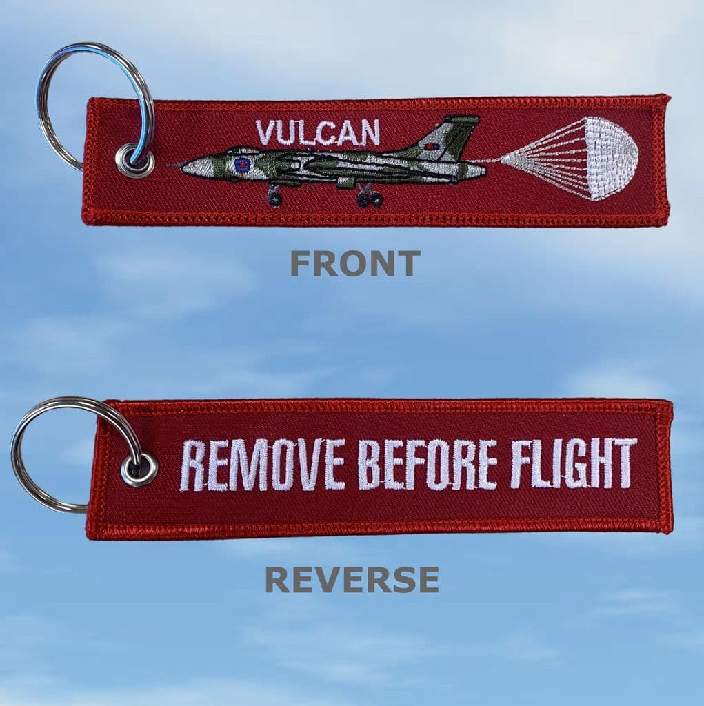 Cloth Tag with Vulcan Parachute on front RBF on reverse 
