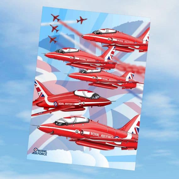 Greetings Cards - Red Arrows