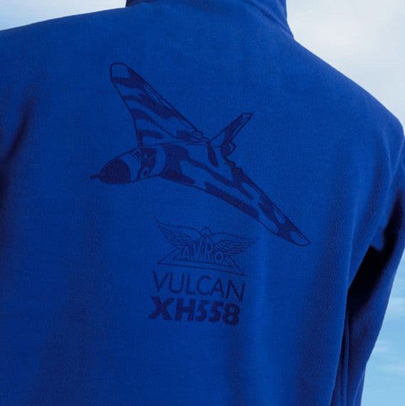 Laser-Etched Fleece - Avro Vulcan XH558 - Royal Blue