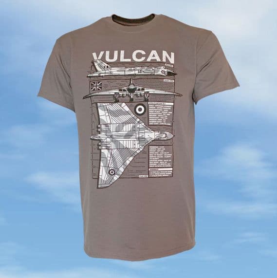 T-Shirt - Grey - Vulcan Blueprint