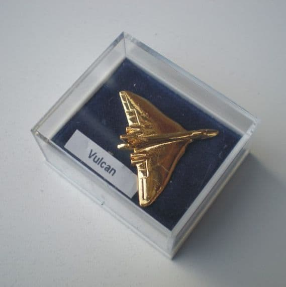 Vulcan Pin Badge - 22ct Gold Plated
