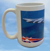 Vulcan XH558 Large Mug - Over the English Channel in 2015