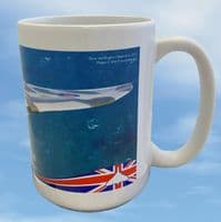 Vulcan XH558 Large Mug - Over the English Channel in 2015